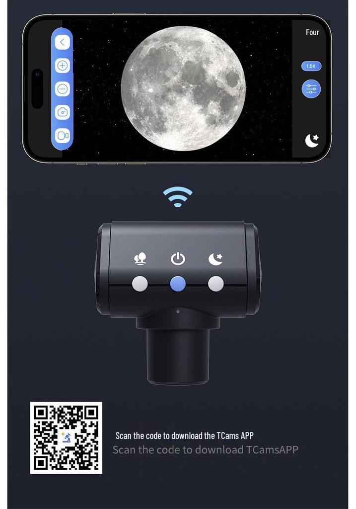 Электронный окуляр с поддержкой WiFi для телескопа/микроскопа со смартфоном и камерой