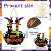 Wooden Halloween Pumpkin Hanging Sign Door Wall Decor Party Home Garden Decoration