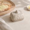 Керамическое прямоугольное блюдо с крышкой для хранения на кухонной столешнице