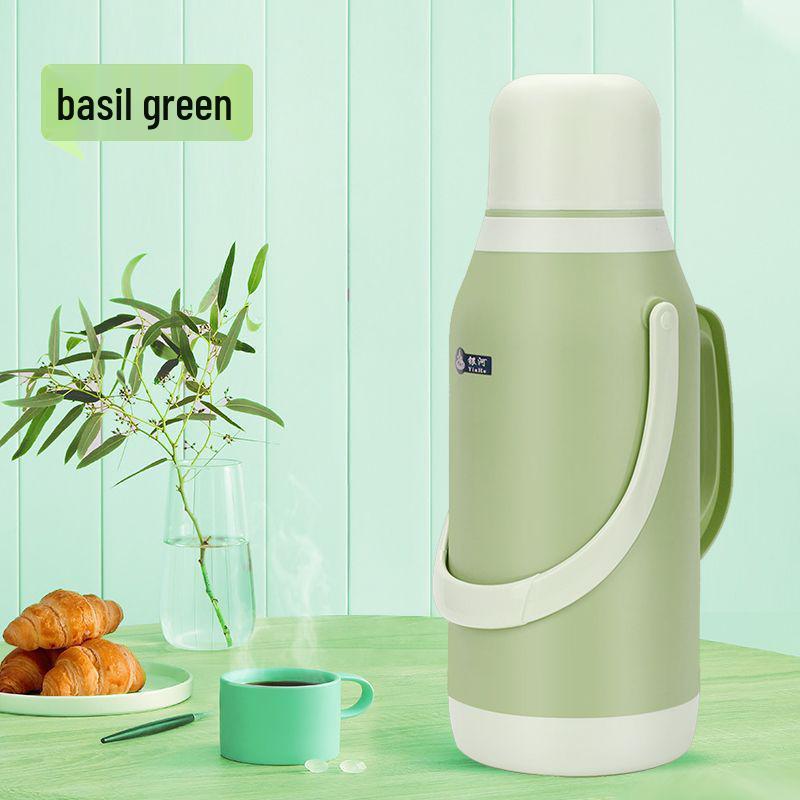 Xia Ming Large Capacity Insulated Glass Liner Thermos for Students - Hot Water Bottle with Plastic Kettle Design