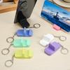 Portable Keychain Pendant Mobile Phone Holder Stand Creative Keyring Lightweight Mini Desk Cellphone Support For iPhone Samsung
