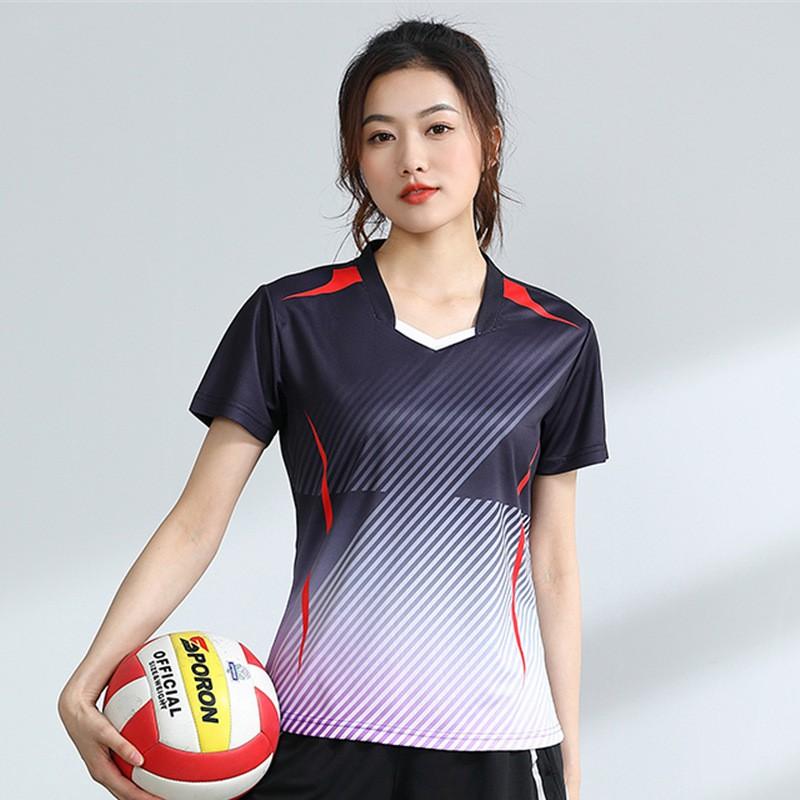 Unisex Badminton Shirt Short Sleeve Quick Dry Breathable Sport T-Shirt Men Women Kids Athletic Wear