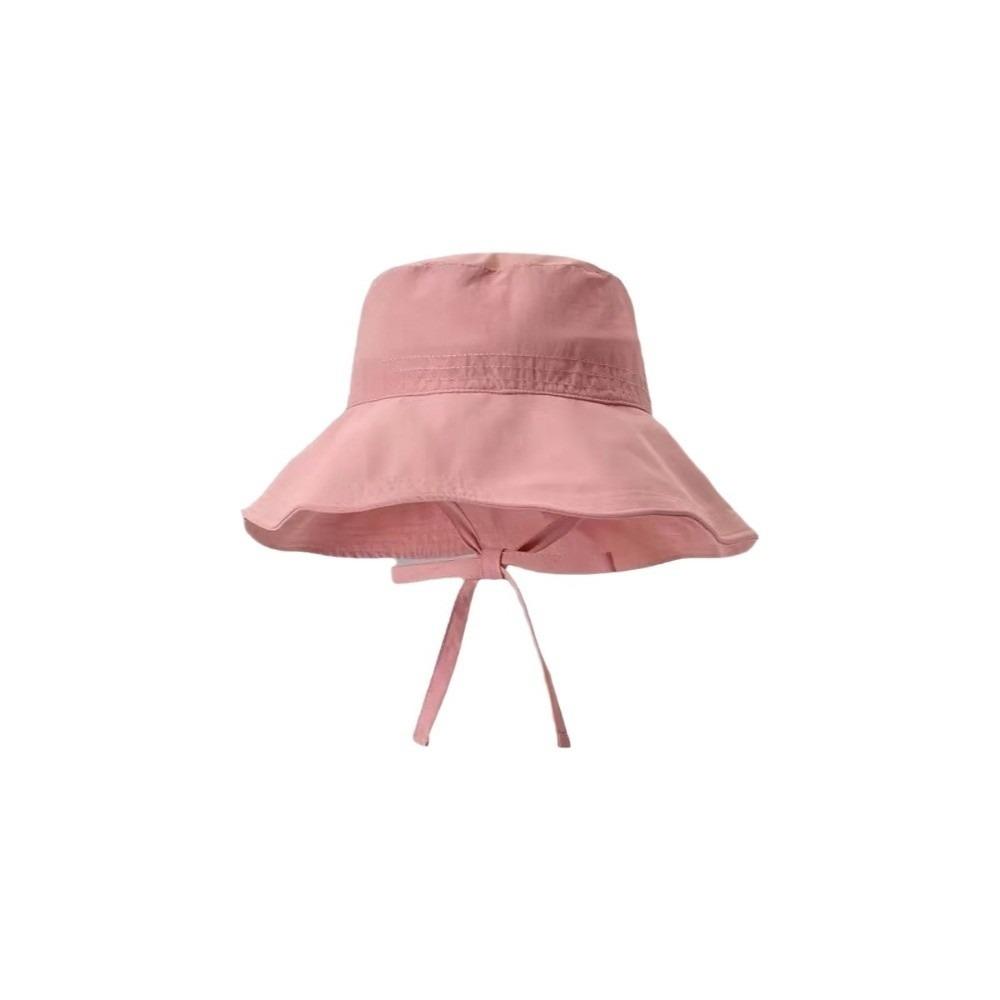 Simple Solid Color Sunscreen Bucket Hat Breathable Adjustable Fisherman Hat Thin Korean Style Wide Brim Sun Hat Hiking