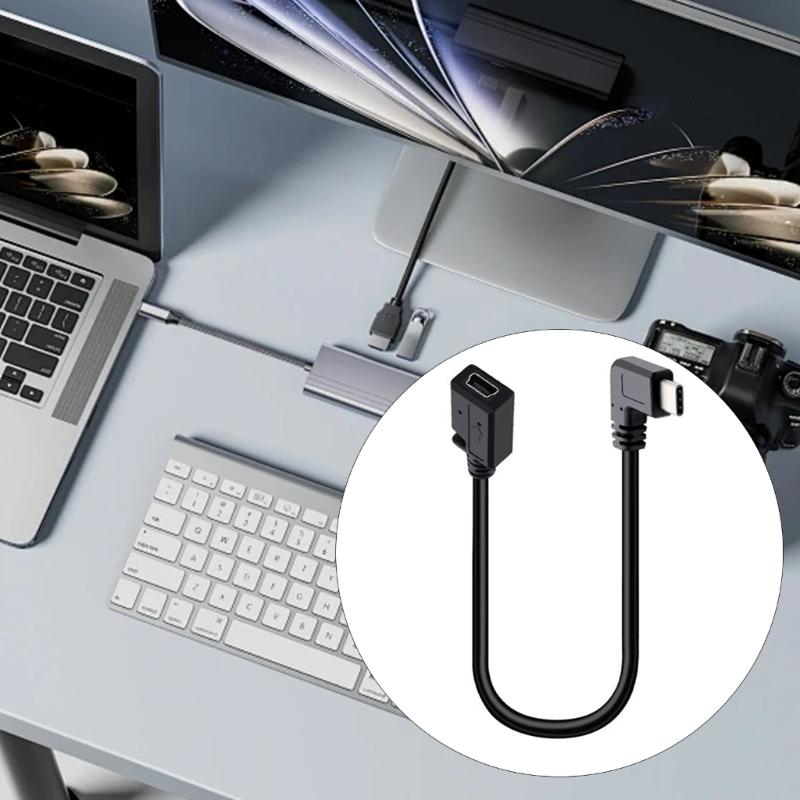 USB 5Pin Female to Type C Male Conversion Adapter Cable Converter Wire Support 5V2A Charge & 480Mbps Data Transfer