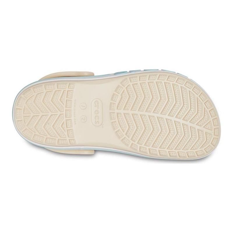 Crocs Bayaband Breathable Lightweight Fashion Versatile Kids Sandals Off White Kids 207019-11S
