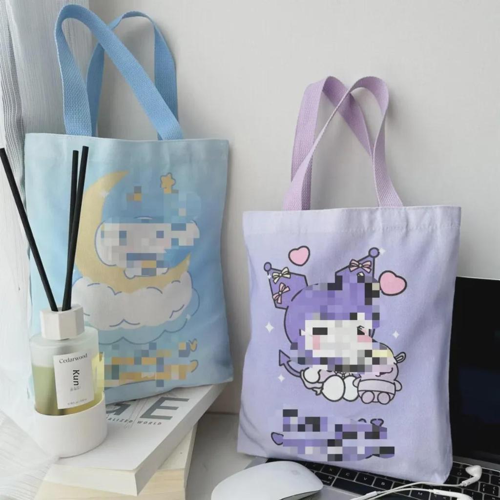 Праздничная сумка из холста с драконом: Большая вместительная новогодняя студенческая сумка через плечо