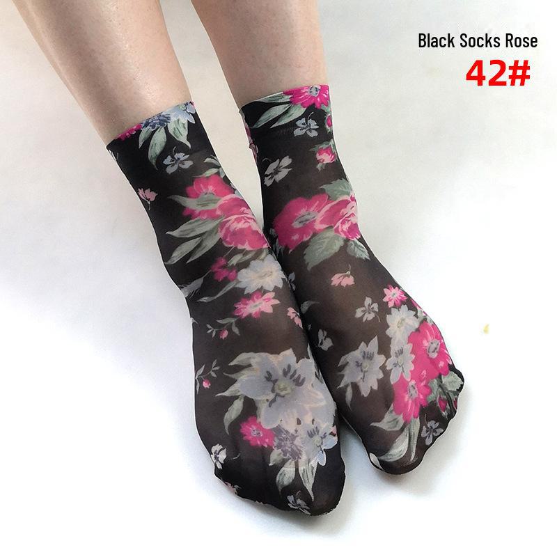 Короткие летние носки в женском стиле с различными милыми узорами