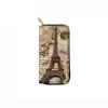 Кошелек-клатч с длинной молнией «Эйфелева башня»