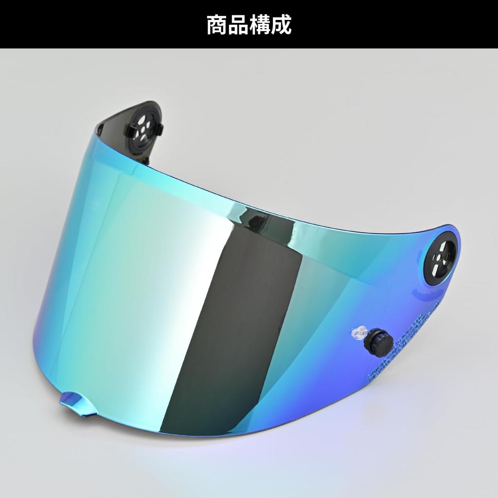 NOLAN Motorcycle Helmet Shield for Shield Metal 47085 XFR-03 X-804RS, Tear-Off Compatible, Blue,