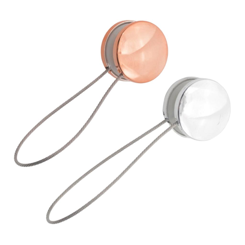 MagiDeal Modern Magnetic Tie-backs Tiebacks Buckle Holdback Clip for Curtain Nets Voiles Simple Style Curtain Tieback Home Decor