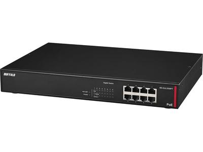 Buffalo Buffalo Corporate Giga-совместимый Layer2 неуправляемый PoE-коммутатор черного цвета BS-GUL2008PT