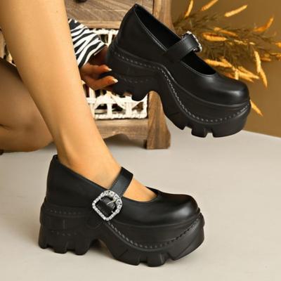 Женские кроссовки Модные туфли на платформе с высоким каблуком Трендовые винтажные туфли в японском стиле Лолита Женская обувь для студентов колледжей