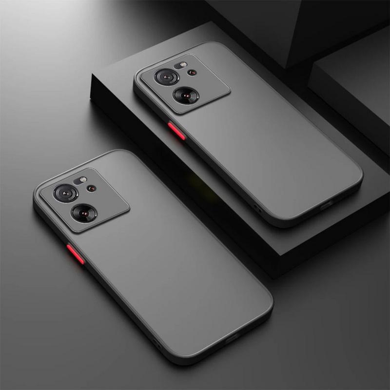 Противоударный матовый мягкий бампер прозрачный жесткий чехол для iPhone 16 Pro Max 15 14 13 Samsung S25 S24 S23 A56 A36 Xiaomi 14T 13T Pro Redmi Note 13 Pro 12