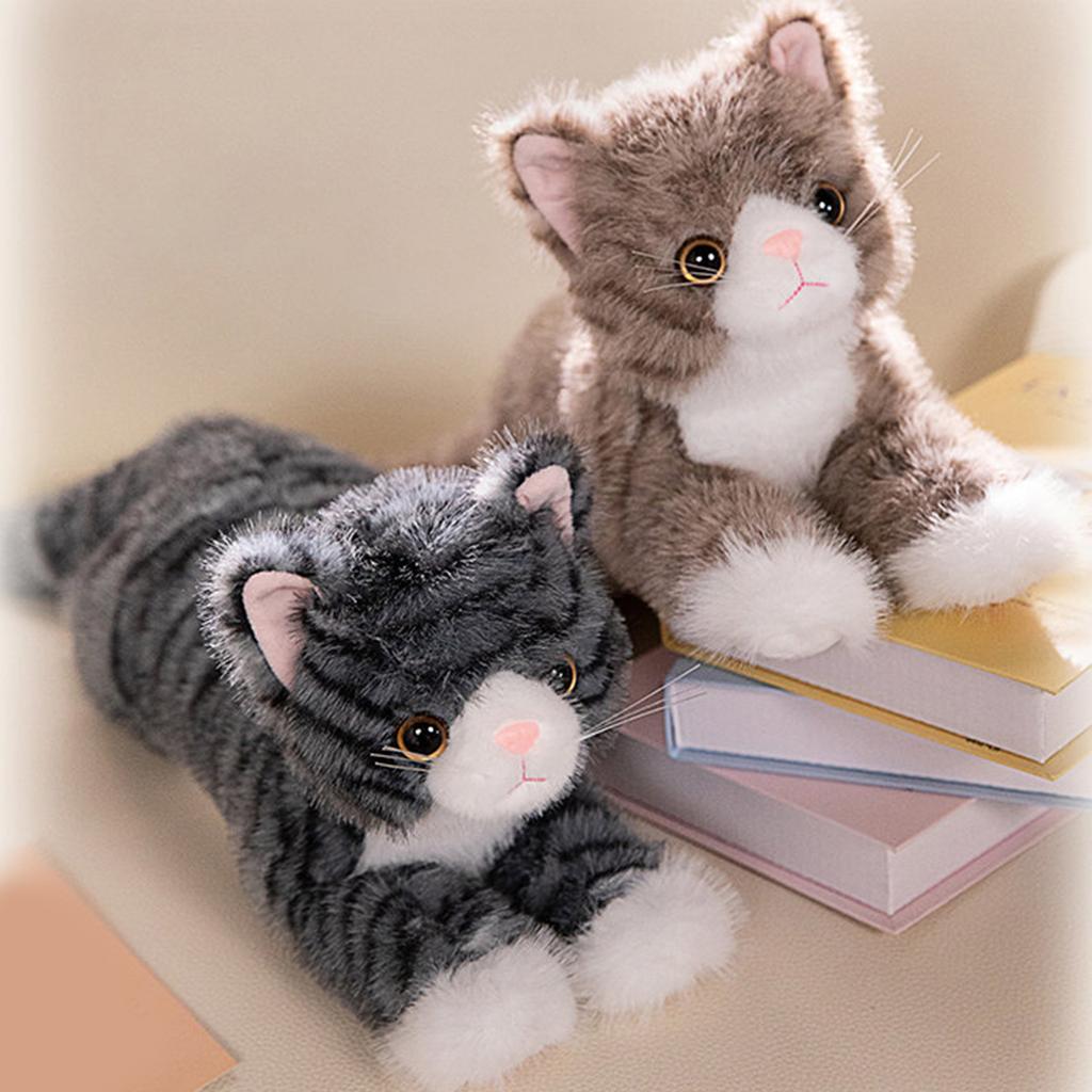 Многоцелевые реалистичные кошки, прочная плюшевая игрушка, мягкие игрушки, модель котенка, портативная для детей и праздничных подарков