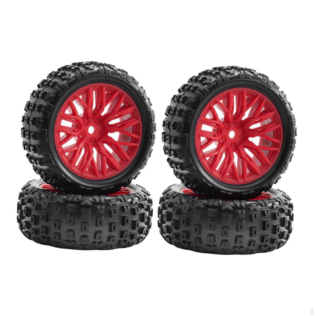 4 шт. Шины для радиоуправляемой машины 1/18, Запасные части, Модификация, Высокопроизводительные сборочные детали для апгрейда