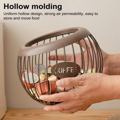 Держатель для чашки K для прилавка, металлическая корзина для хранения капсул для кофе, большой вместительный органайзер для чашек K для Keurig Nespresso Vertuo, органайзер для кофейной станции