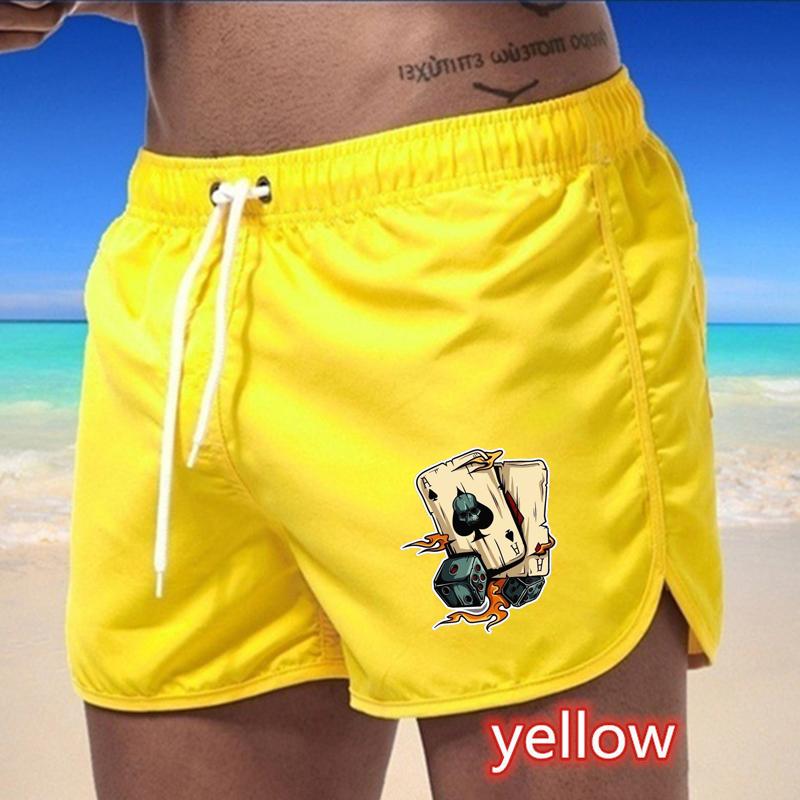 BBK-55 2025 Summer Men's Quick-Drying Swim Trunks Sports Pants Swimwear Beach Shorts Jogging Shorts