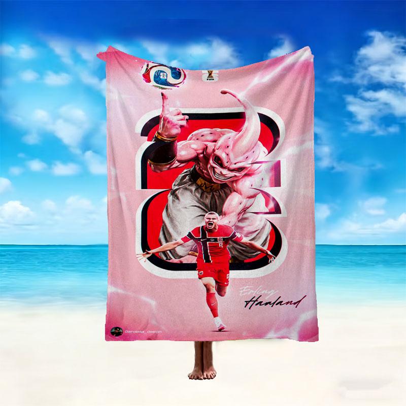 1pc Digital Print Nap Blanket, Erling Haaland Blanket for Home Use, All Season Warmth, Christmas and Valentine's Day Gift Blanket