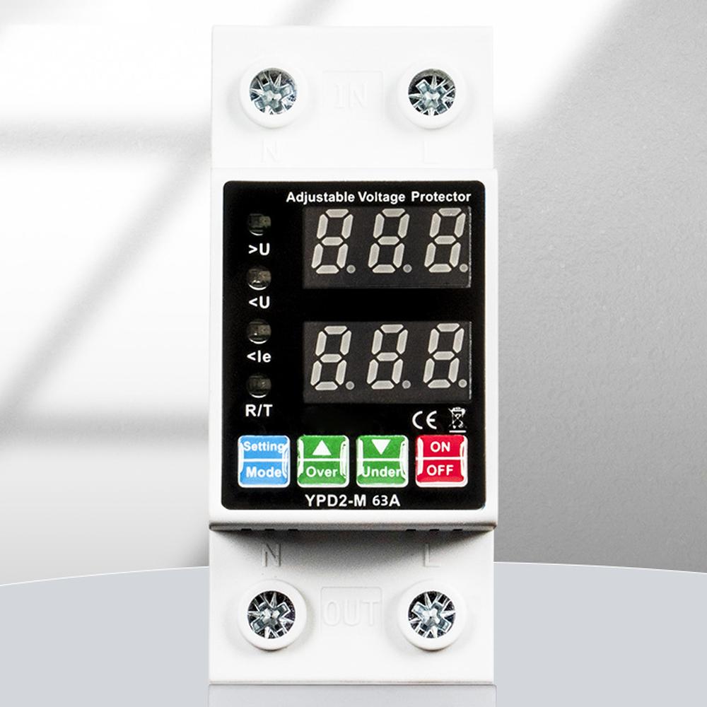 Двойной дисплей с функцией самовозврата. Регулируемый автоматический выключатель, регулируемый по току перенапряжения и пониженного напряжения.