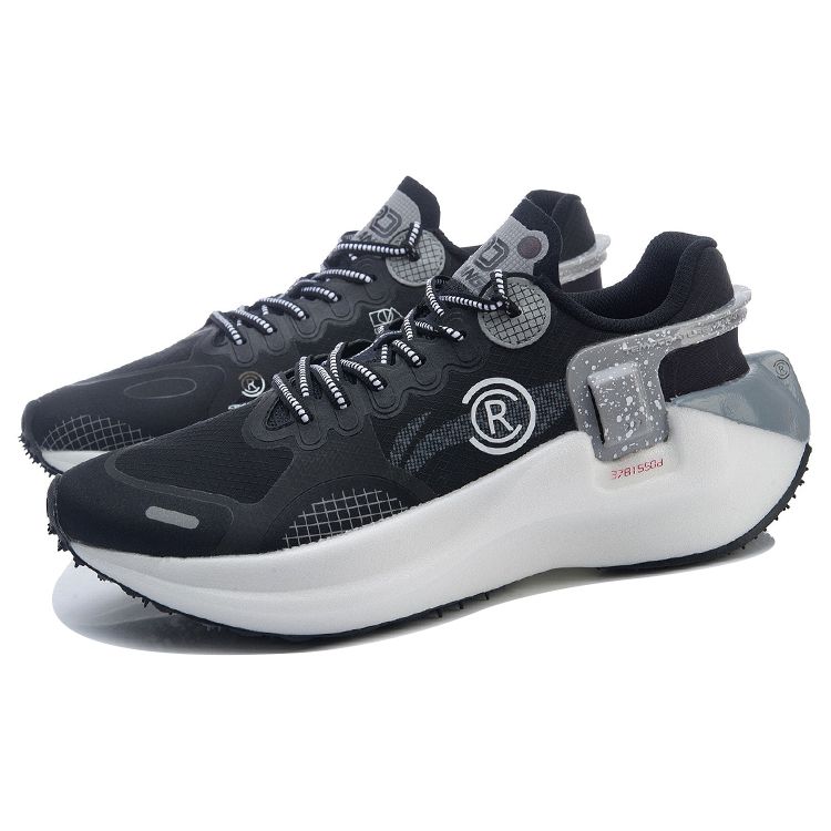 Кроссовки Li Ning Youxia Essential прочные, нескользящие, легкие, с низким верхом, унисекс, черные, серые ARHR041-3