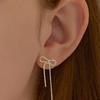 Lewe Shining Chain Ribbon Drop Earring