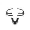 Для Toyota RAV 4 RAV4 2019 2020 Внутренняя отделка из углеродного волокна Консоль Enter Рулевое колесо Панель управления окнами Молдинги из АБС-пластика