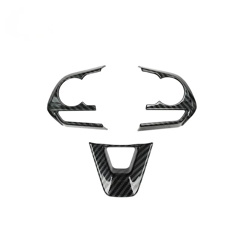Для Toyota RAV 4 RAV4 2019 2020 Внутренняя отделка из углеродного волокна Консоль Enter Рулевое колесо Панель управления окнами Молдинги из АБС-пластика