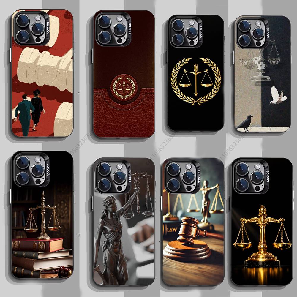 Law Lawyer Judge Justice phone Case for iPhone 17 11 12 Pro Max Plus Mini Air SE 16e 14 15 16 13 Soft Shell