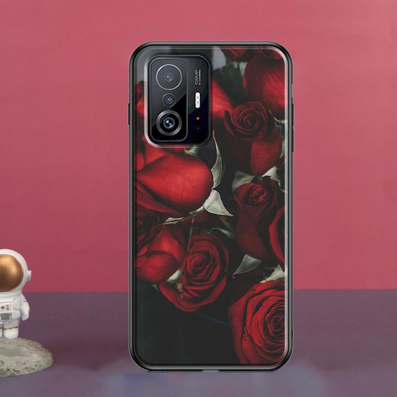Чехол с изображением красной розы для POCO X5 X3 F5 Pro X4 F4 GT M5s C40 F3 для Xiaomi 13 Lite 12 11T 12T Pro 12X