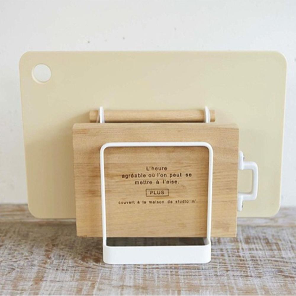 Multi Layer Cutting Board Rack Metal Pot Lid Rack Shelf Rustproof Chopping Board Organizer  Plates