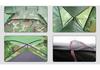 Camouflage 3-4 Person Manual Setup Foldable Hiking Tent with Sun Protection