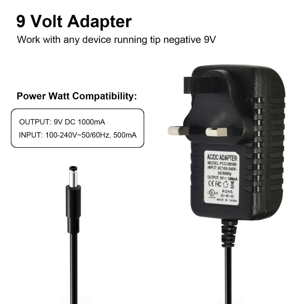 5 Way Guitar Pedal Power Supply 9V 500mA Bass Power Adapter Wire Guitar Class