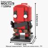 MOOXI Серия Фильмы MOC Набор Кирпичиков Фигурка BrickHeadzed Модель DIY Строительные Блоки Монтессори Детские Обучающие Игрушки Для Детей Подарок