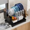 Сушилка для посуды, миска, кухонная полка для хранения, многоуровневый органайзер для кухонных принадлежностей, держатель для столовых приборов, сушилка для ножей и вилок