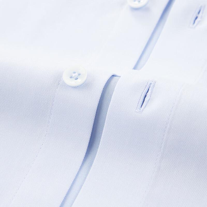 SEVEN Men's DP Non-Iron Pure Cotton Short-Sleeve Business Shirt