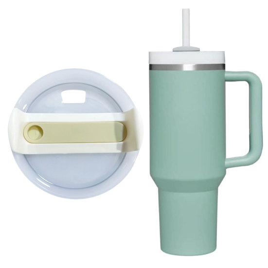 Крышка стакана на 40 унций, герметичная крышка для стакана, устойчивая к брызгам, отверстие для соломы, тонкая крышка стакана, сменный аксессуар для чашки