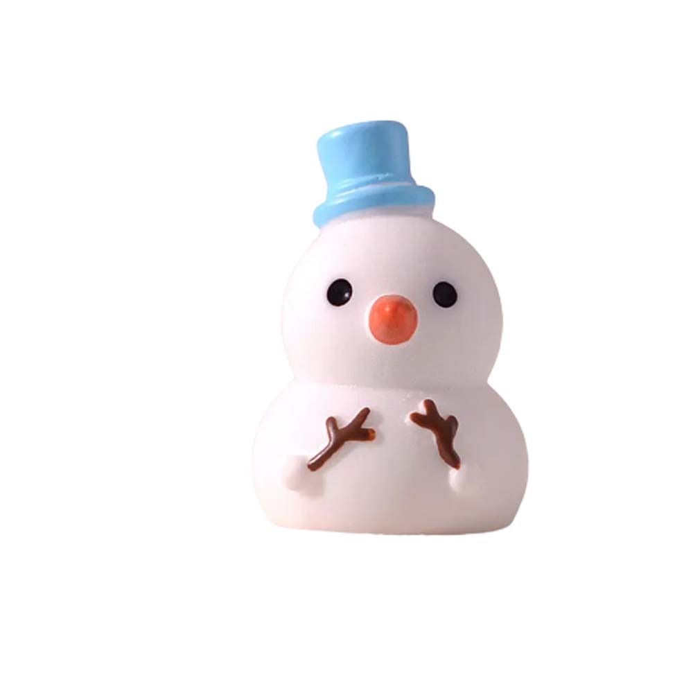 Миниатюрный снеговик, фигурка Санта-Клауса, микропейзаж, рождественские украшения, детские игрушки