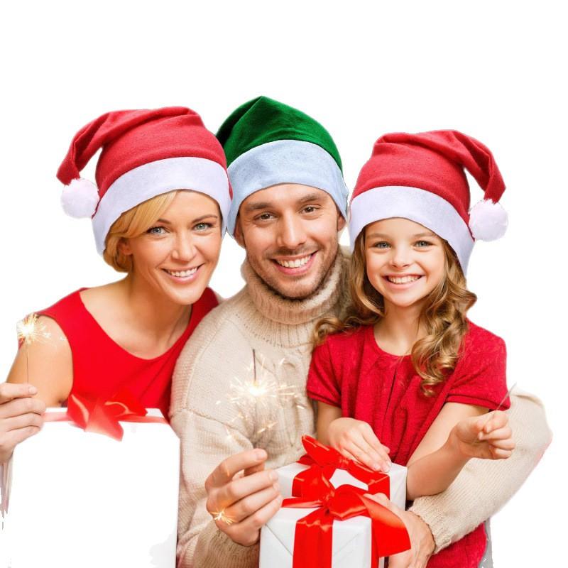 Christmas Hats Adults Kids Long Short Plush Xmas Party Favors
