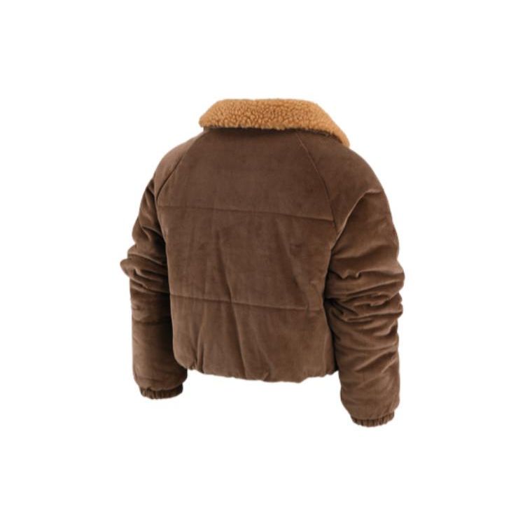 Nike Куртка с воротником на молнии с логотипом и принтом Женские куртки Коричневые DQ6931-259