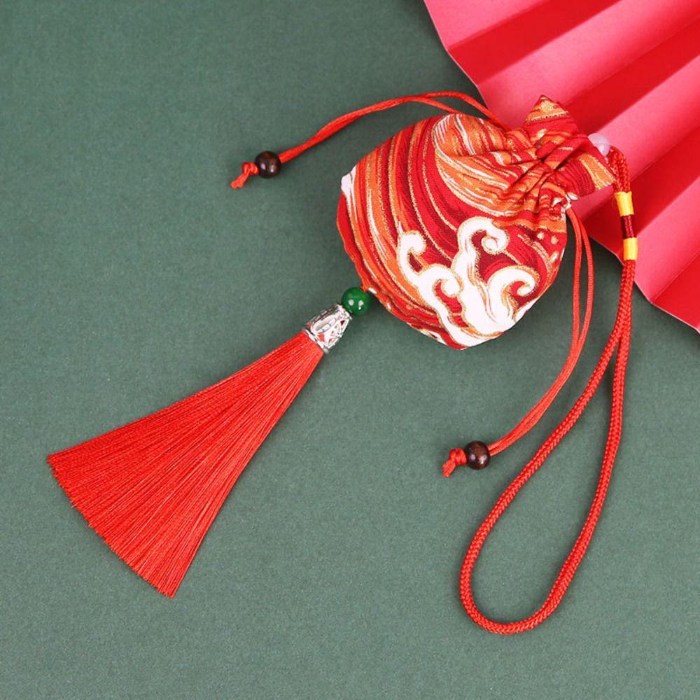Printing Chinese Style Sachet Hanging Perfume Spice Bag Retro Tassel Small Pouch  Children