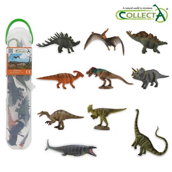 Набор мини-динозавров Collecta 1 (10 видов) Фигурка Игрушка Модель, популярные игрушки в Корее