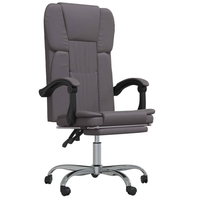 VidaXL Reclining Office Armchair Reclining Seat Computer Chair Adjustable Backrest and Footrest Office Furniture 349621