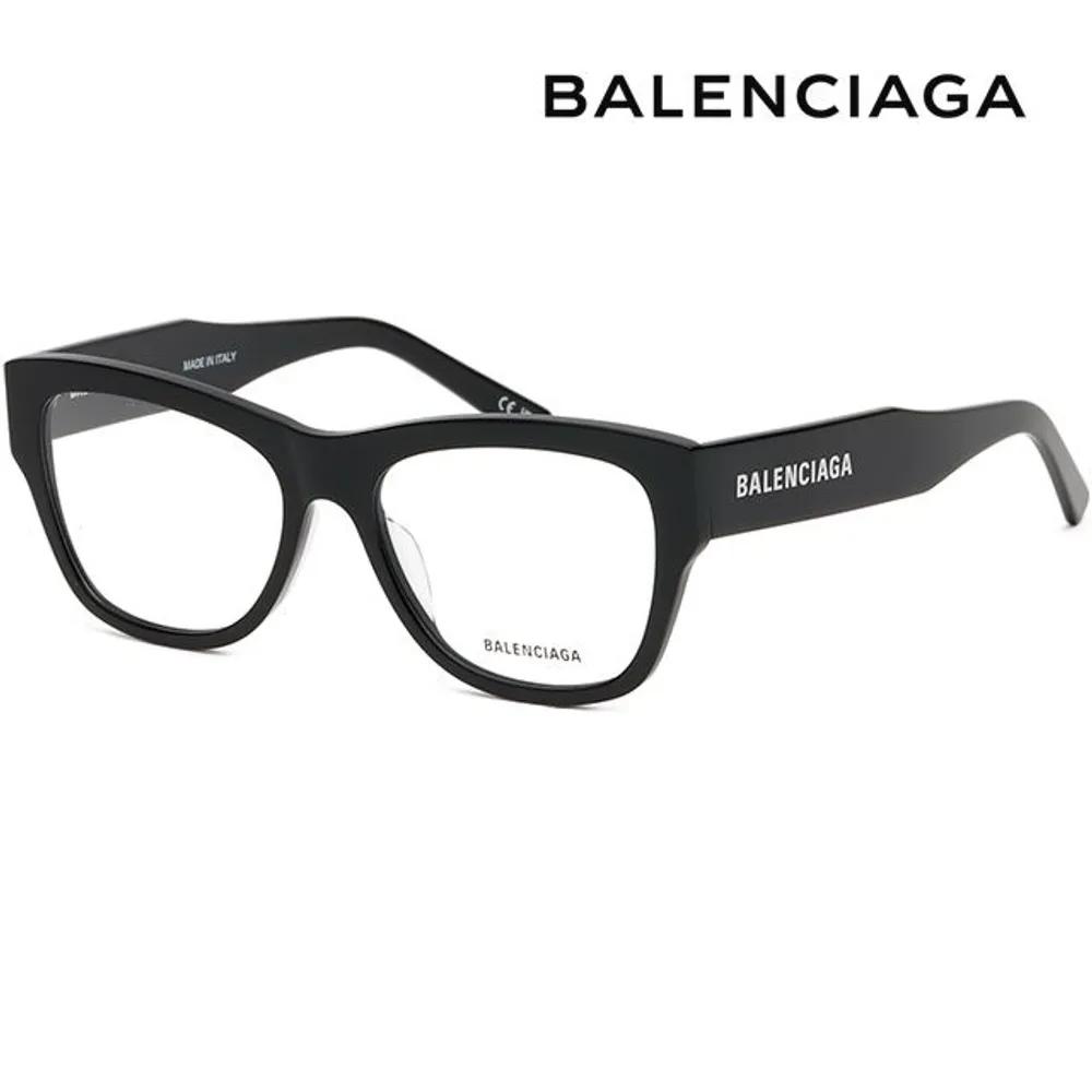 Balenciaga Eyeglass Frames BB0309O 001 Horn-rimmed Black Square Fashion
