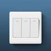 High Quality Wall Switches New Wall Light Switch Panel with Fluorescent Indicator Light 1/2/3/4 Gang On / Off Push Buttons