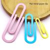 8 шт. Увеличенные пастельные бумажные зажимы Гладкие металлические зажимы Многоцелевые помощники
