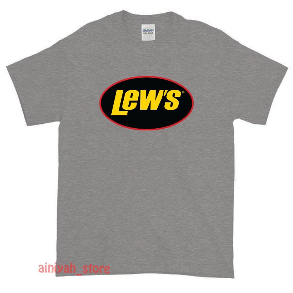 Новая мужская смешная футболка с логотипом Lew's Fishing Tackle, размер S-XXL, США