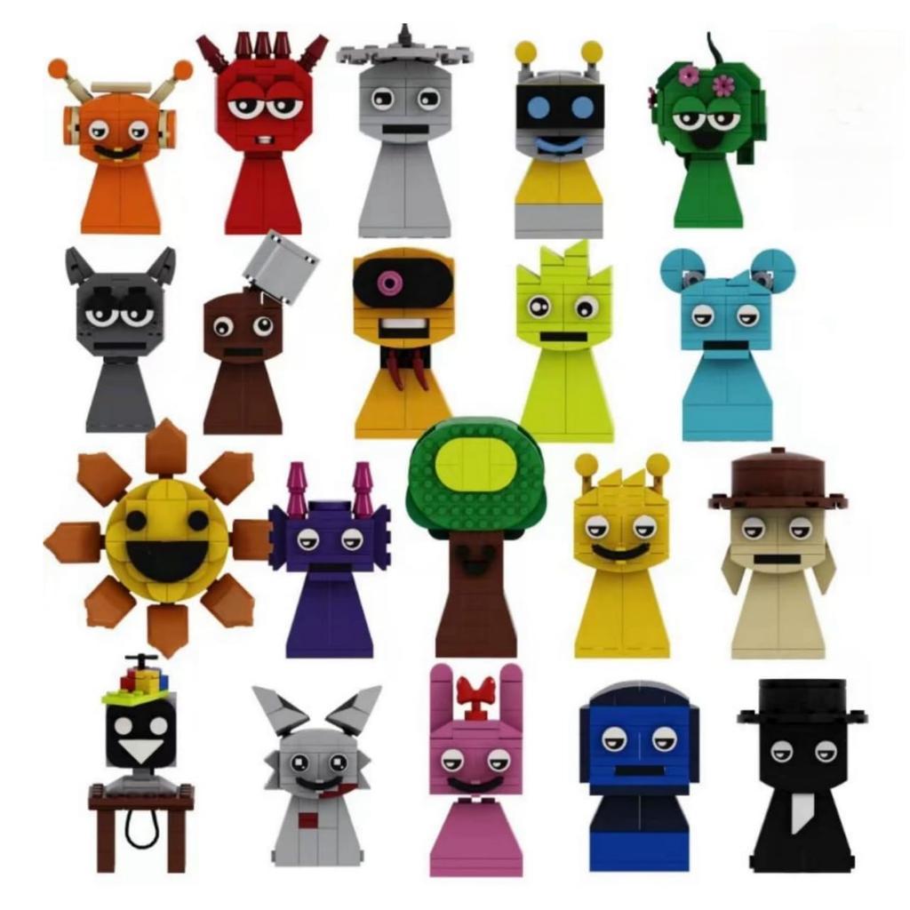 Sprunky Building Blocks Sprunki Blocks Sprunki Building Blocks Sprunki Blocks Doll Goods Toys Game Figure Building Blocks Singing Monster Horage Game