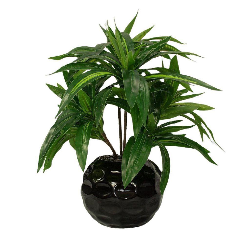 Green 3 Fork Palm Tree Bunch Christmas Flower Material Home Decor Artificial Plants Desktop Decorations Fake Plants