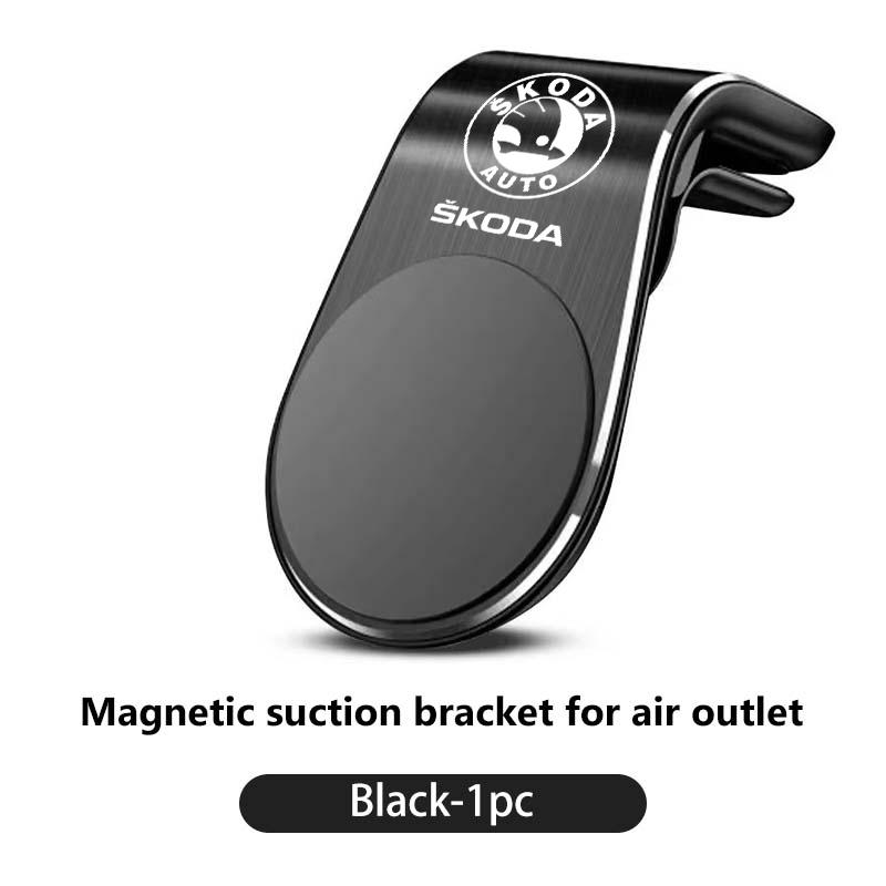 ptncy6 Car Styling Phone Holder Air Vent Mobile Support Magnetic Cell phone Support For Skoda Octavia Superb RAPID FABIA KAMIQ KAROQ