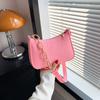 This Year's Popular Fashion Temperament Gentle Shoulder Bag Women's 2025 Summer Casual Versatile Ins Solid Color Underarm Bag